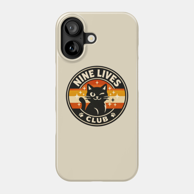 NINE LIVES CLUB Phone Case by Cataura