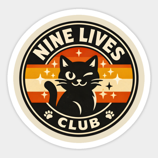 NINE LIVES CLUB Magnet by Cataura