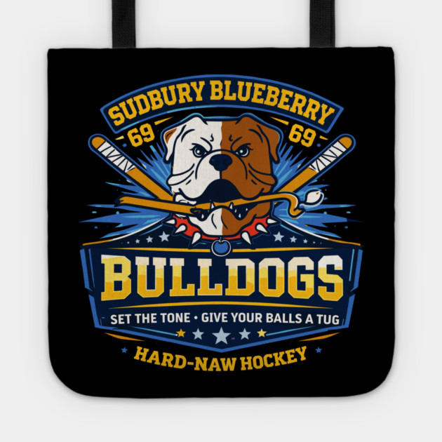 Shoresy Hoodie Merch - Hockey Jersey Sudbury Blueberry Bulldogs Tote by celestial_artworks