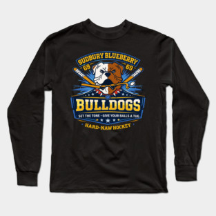 Shoresy Hoodie Merch - Hockey Jersey Sudbury Blueberry Bulldogs Long Sleeve T-Shirt