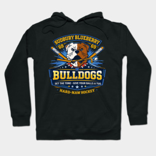 Shoresy Hoodie Merch - Hockey Jersey Sudbury Blueberry Bulldogs Hoodie
