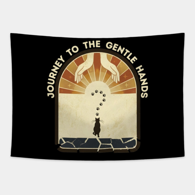 JOURNEY TO THE GENTLE HANDS Tapestry by Cataura