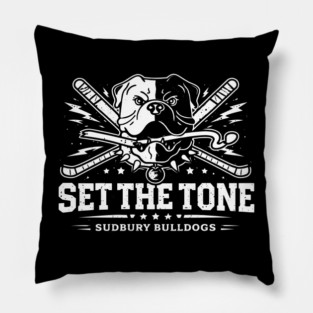 Shoresy Hoodie Merch - Hockey Jersey Sudbury Blueberry Bulldogs Pillow