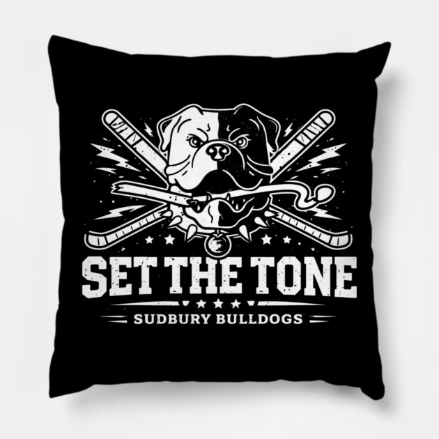 Shoresy Hoodie Merch - Hockey Jersey Sudbury Blueberry Bulldogs Pillow by celestial_artworks