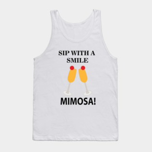 Mimosa Sip With A Smile Mimosa Tank Top