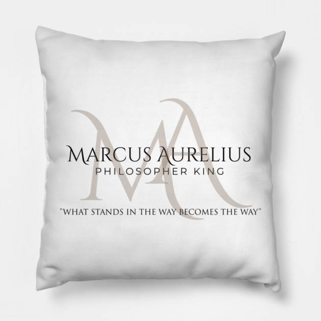 Marcus Aurelius Philosopher King Pillow by Jerry