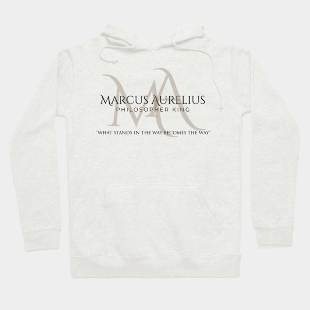 Marcus Aurelius Philosopher King Hoodie by Jerry