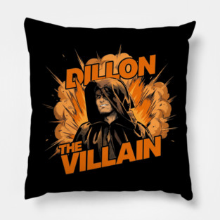 Dillon The Villain - Distressed Basketball Anti-Hero Pro Sports Design Pillow