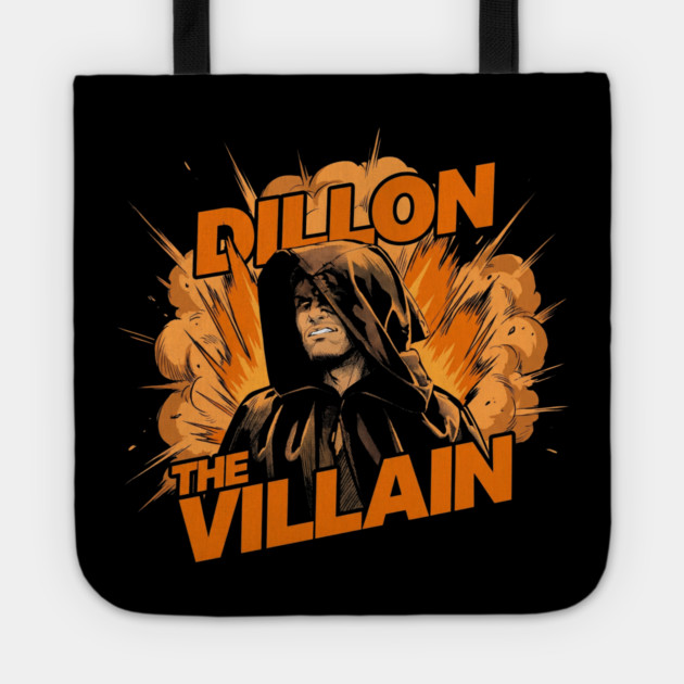 Dillon The Villain - Distressed Basketball Anti-Hero Pro Sports Design Tote by dtr_art