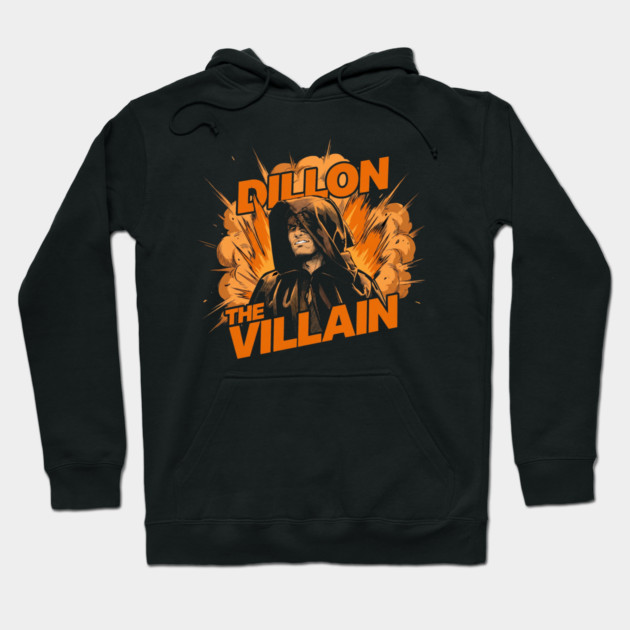 Dillon The Villain - Distressed Basketball Anti-Hero Pro Sports Design Hoodie by dtr_art