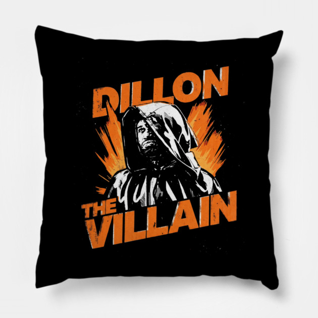 Dillon The Villain - Distressed Basketball Anti-Hero Pro Sports Design Pillow by dtr_art