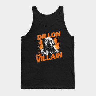 Dillon The Villain - Distressed Basketball Anti-Hero Pro Sports Design Tank Top