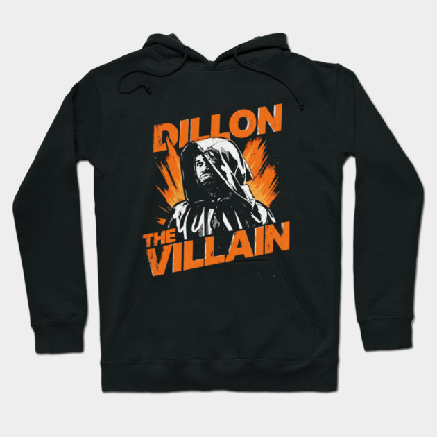 Dillon The Villain - Distressed Basketball Anti-Hero Pro Sports Design Hoodie by dtr_art