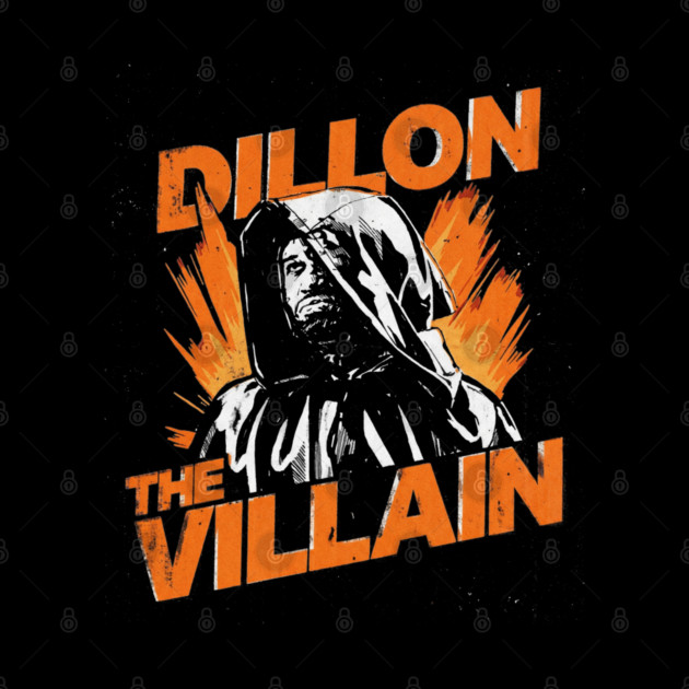 Dillon The Villain - Distressed Basketball Anti-Hero Pro Sports Design by dtr_art