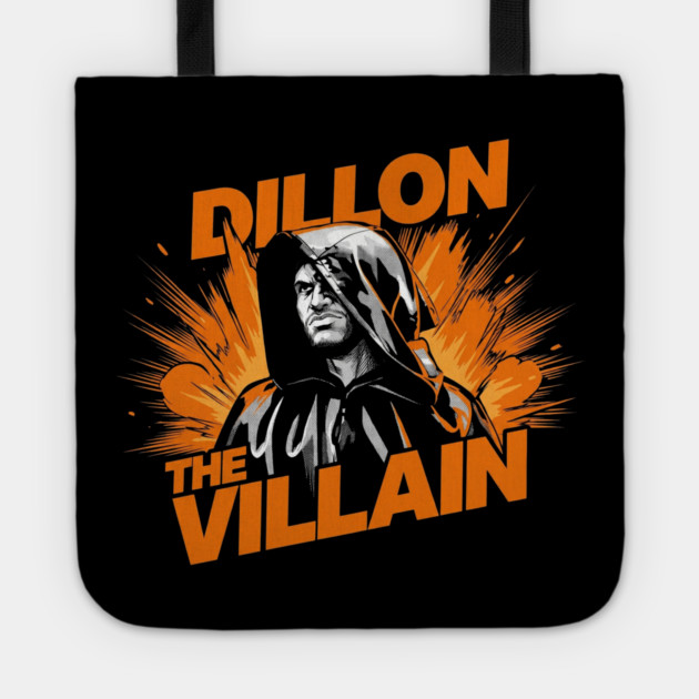 Dillon The Villain - Distressed Basketball Anti-Hero Pro Sports Design Tote by dtr_art