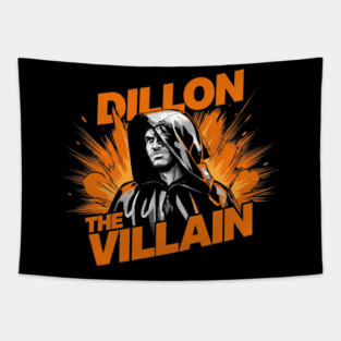 Dillon The Villain - Distressed Basketball Anti-Hero Pro Sports Design Tapestry