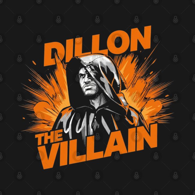 Dillon The Villain - Distressed Basketball Anti-Hero Pro Sports Design by dtr_art