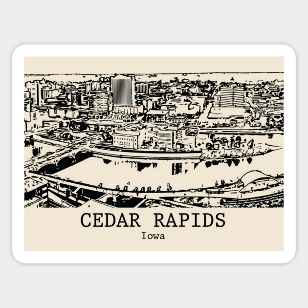 Cedar Rapids - Iowa Magnet by Lakeric