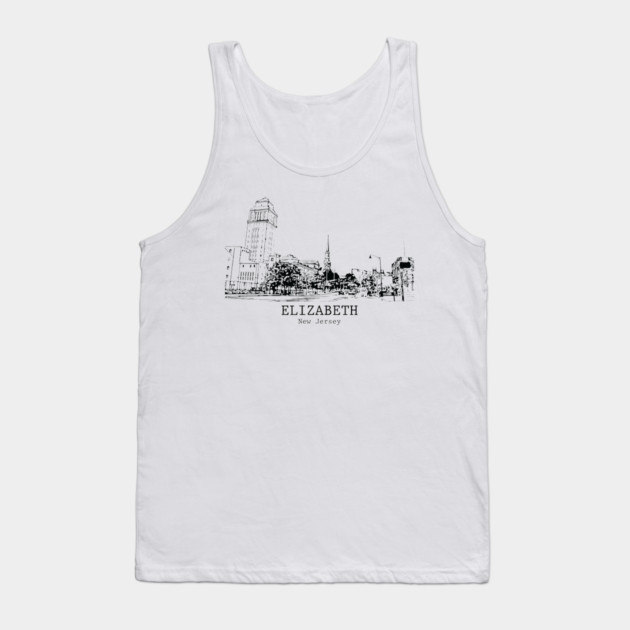 Elizabeth - New Jersey Tank Top by Lakeric
