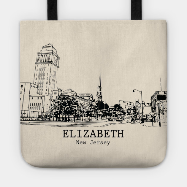 Elizabeth - New Jersey Tote by Lakeric