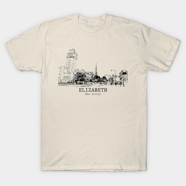 Elizabeth - New Jersey T-Shirt by Lakeric