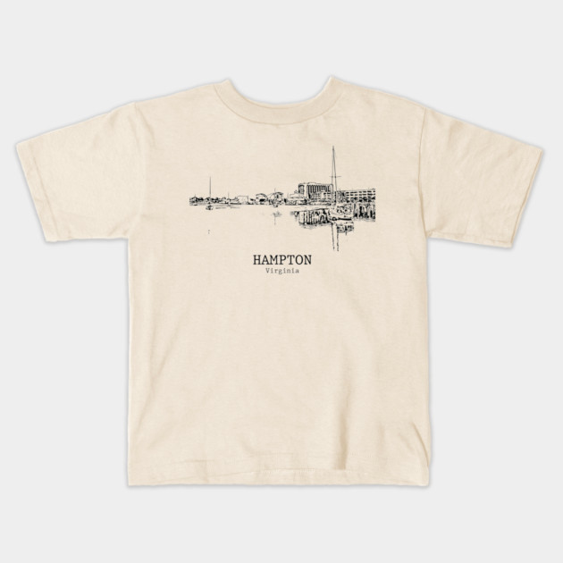 Hampton - Virginia Kids T-Shirt by Lakeric