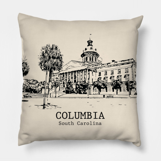 Columbia - South Carolina Pillow by Lakeric