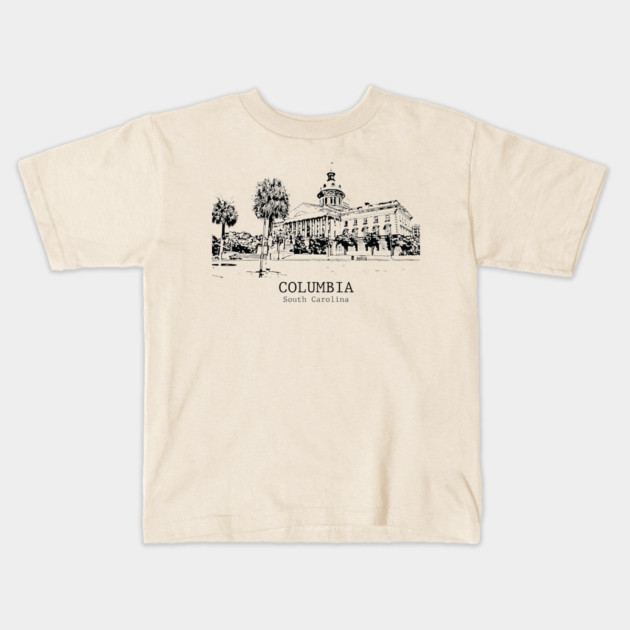 Columbia - South Carolina Kids T-Shirt by Lakeric
