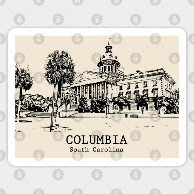 Columbia - South Carolina Sticker by Lakeric
