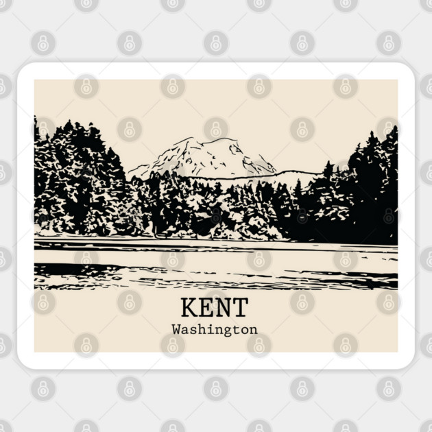 Kent - Washington Sticker by Lakeric