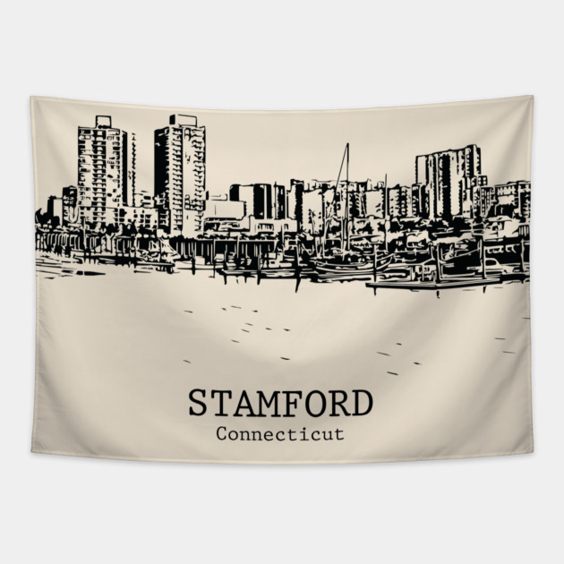Stamford - Connecticut Tapestry by Lakeric