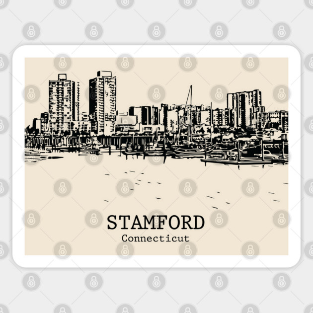 Stamford - Connecticut Sticker by Lakeric
