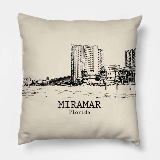 Miramar - Florida Pillow by Lakeric