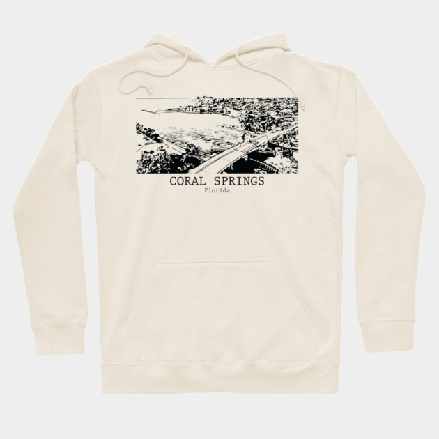 Coral Springs - Florida Hoodie by Lakeric