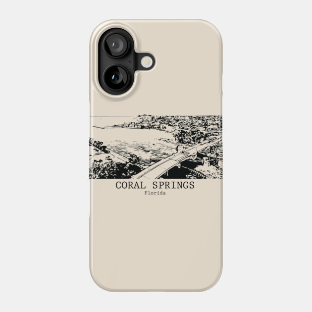 Coral Springs - Florida Phone Case by Lakeric