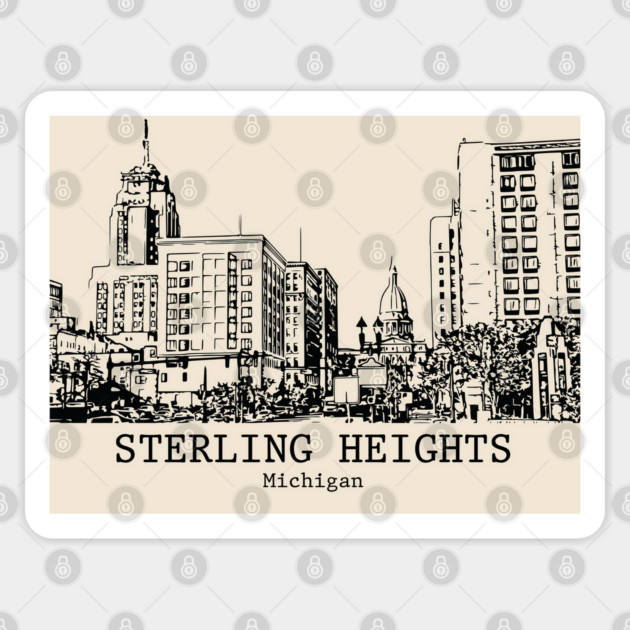 Sterling Heights - Michigan Sticker by Lakeric