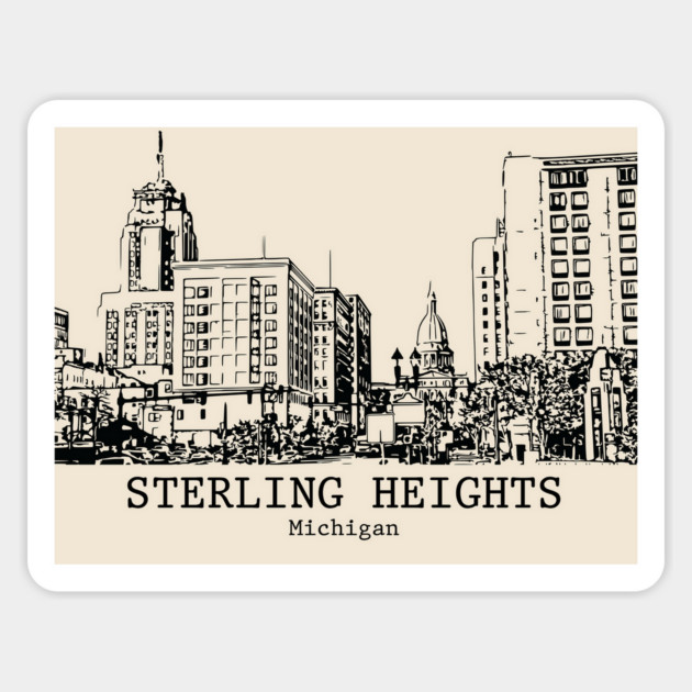 Sterling Heights - Michigan Magnet by Lakeric