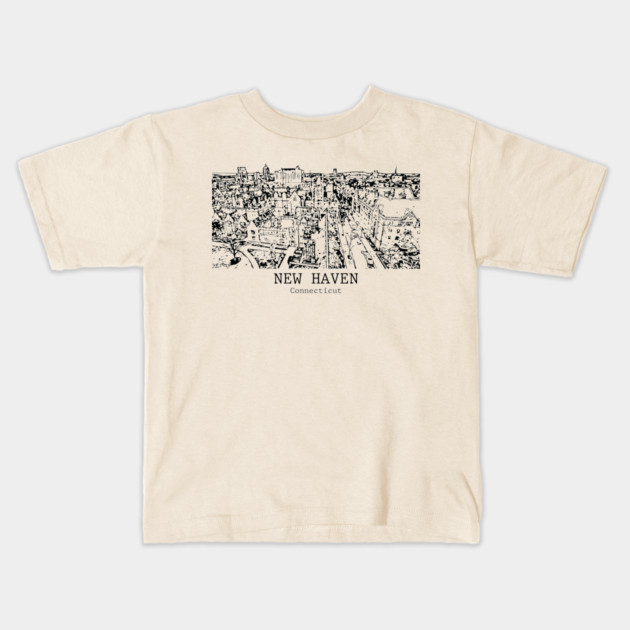 New Haven - Connecticut Kids T-Shirt by Lakeric