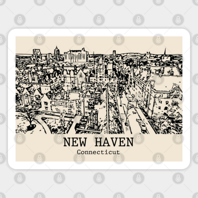 New Haven - Connecticut Sticker by Lakeric