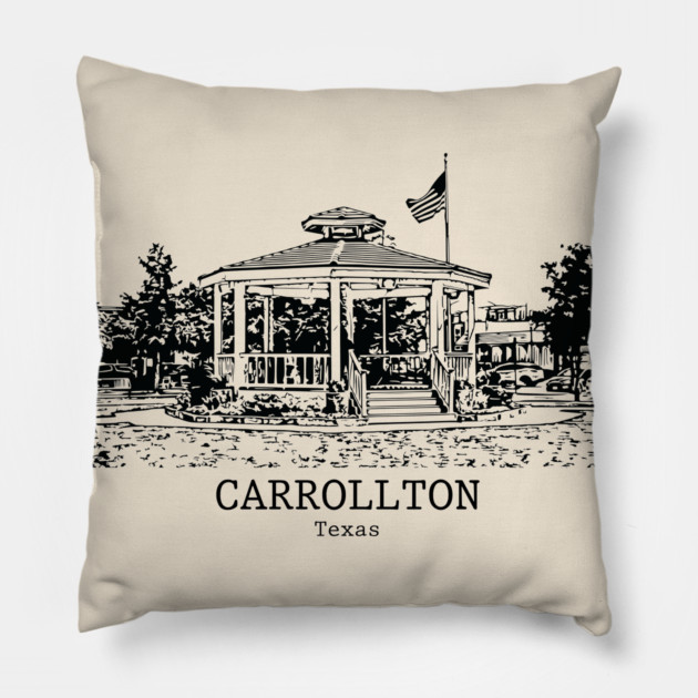 Carrollton - Texas Pillow by Lakeric
