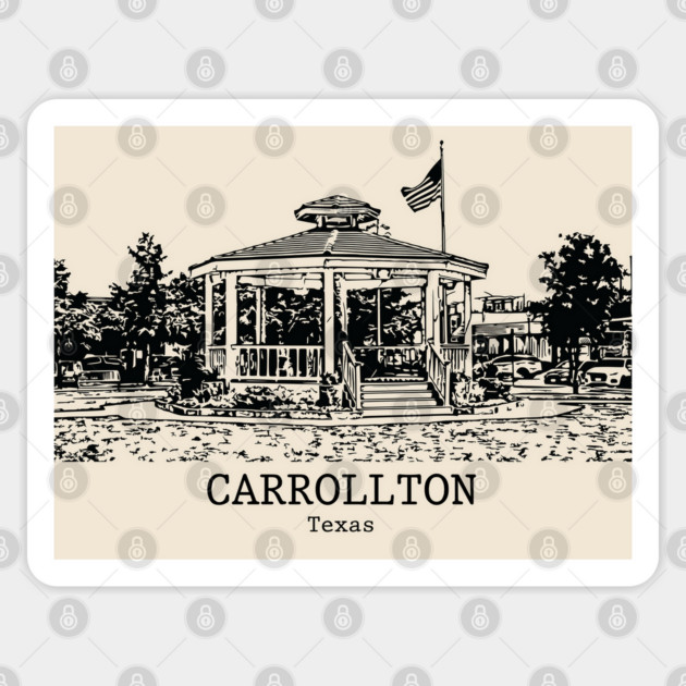 Carrollton - Texas Sticker by Lakeric