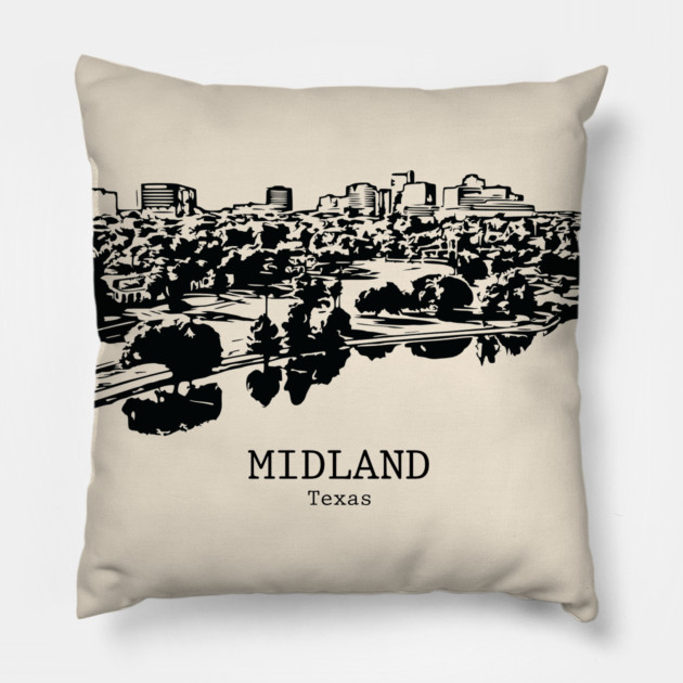 Midland - Texas Pillow by Lakeric