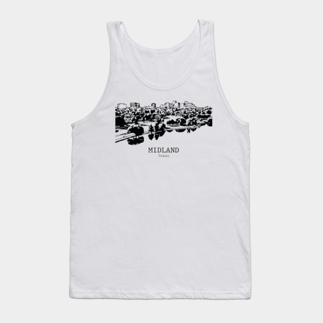 Midland - Texas Tank Top by Lakeric