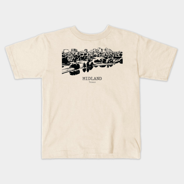 Midland - Texas Kids T-Shirt by Lakeric