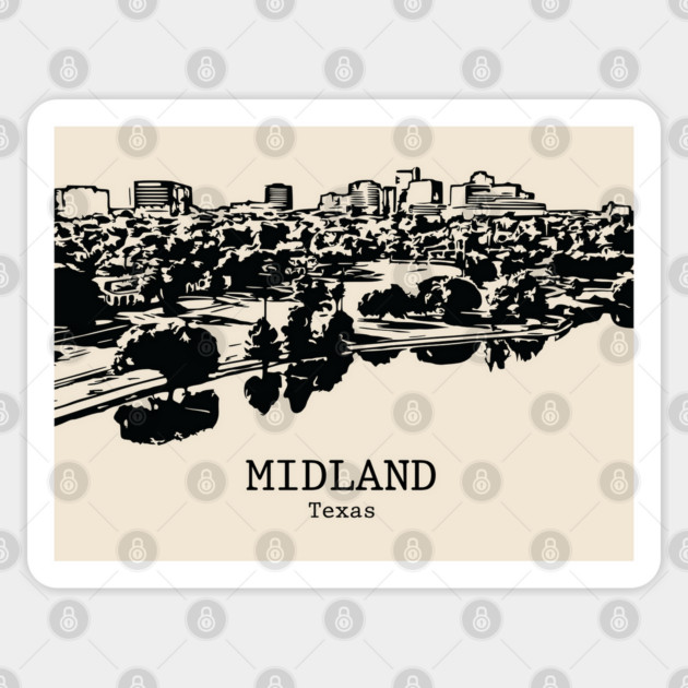 Midland - Texas Sticker by Lakeric