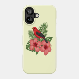 Scarlet Tanager Forest Songbird Phone Case