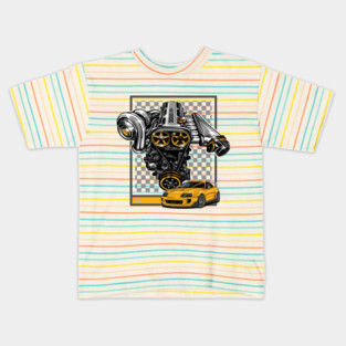 TOYOTA SUPRA ENGINE Kids T-Shirt