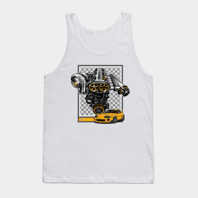 TOYOTA SUPRA ENGINE Tank Top by monsalveautos