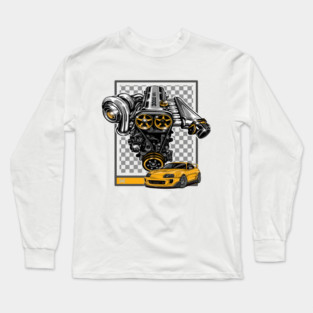 TOYOTA SUPRA ENGINE Long Sleeve T-Shirt
