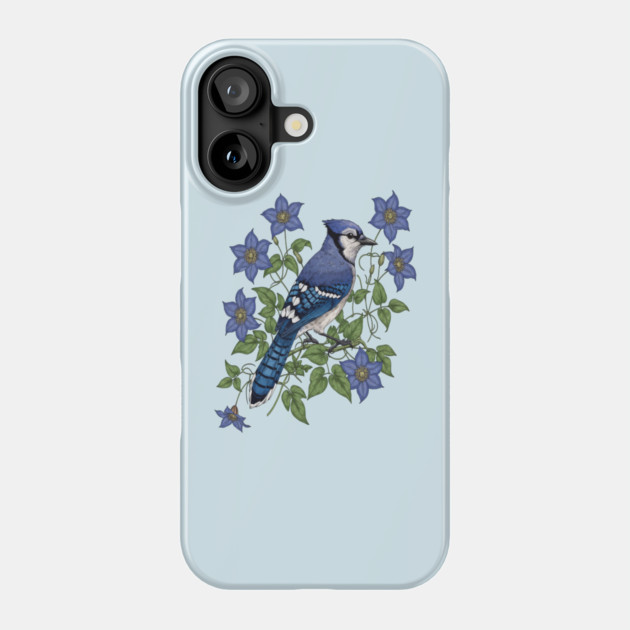 Blue Jay Woodland Songbird Phone Case by BirdsnStuff